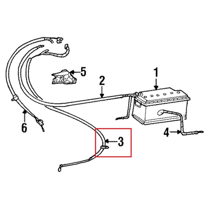 Mercedes Battery Cable 1295402330